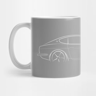 1973 Datsun 240Z - profile stencil, white Mug